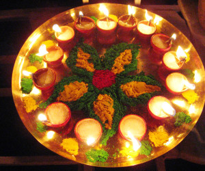 Diwali lights logo
